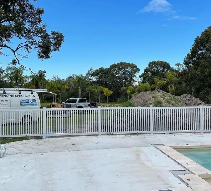Modern PVC Fence Installation